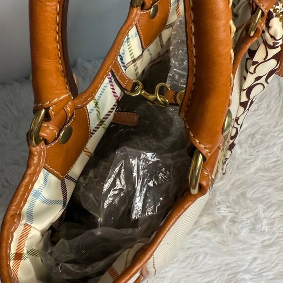 y2k COACH 2007 11791 Heritage Striped Tote Handbag - Picture 6 of 12
